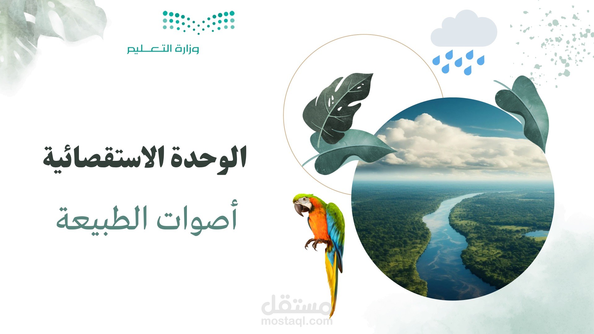 تصميم عرض بوربوينت عن اصوات الطبيعه