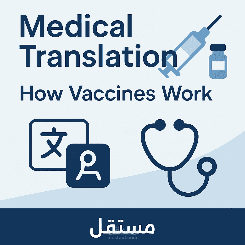 "ترجمة طبية دقيقة لمقال علمي حول أهمية اللقاحات – Medical Translation: Importance of Vaccines"