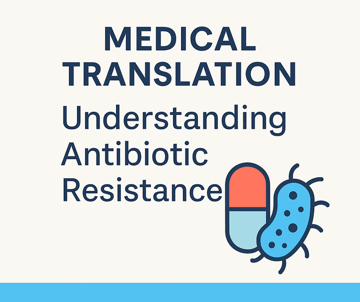 "ترجمة طبية احترافية لمقال عن مقاومة المضادات الحيوية – Medical Translation: Antibiotic Resistance"