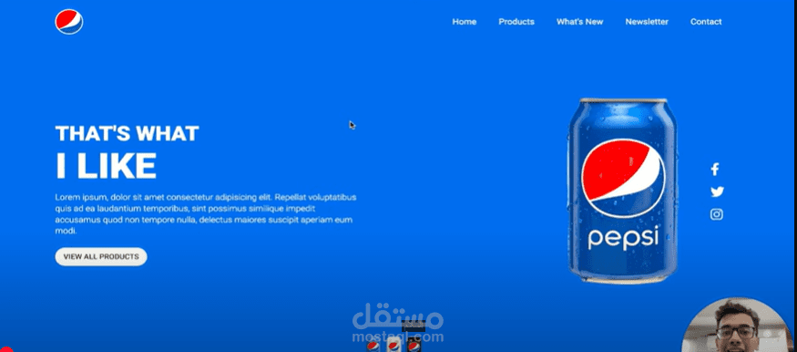 Pepsi Landing Page