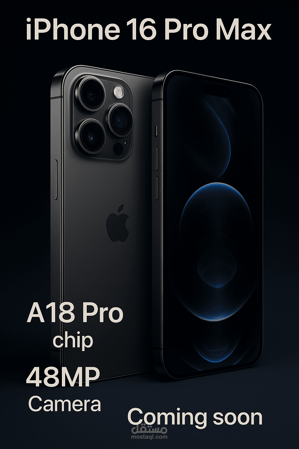 "قوة خارقة بين يديك – iPhone 16 Pro Max الجديد... قريبًا!"