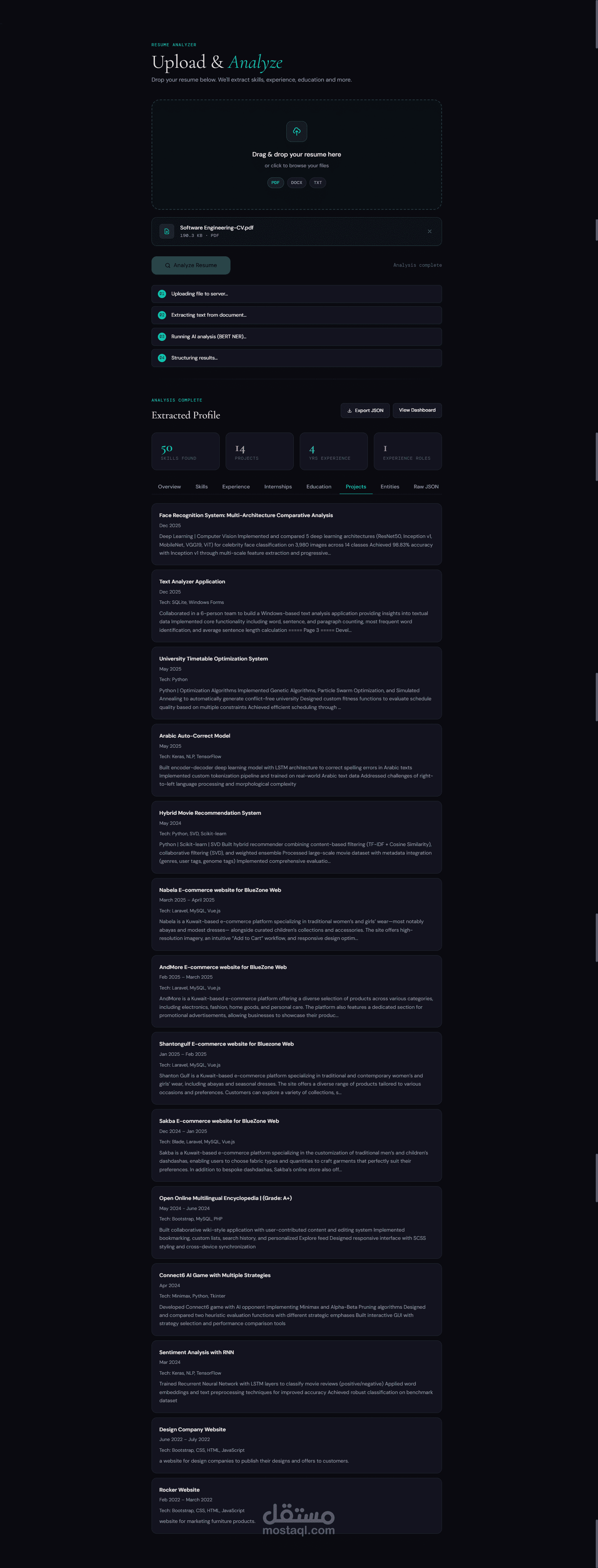 Resume Analyzer using AI