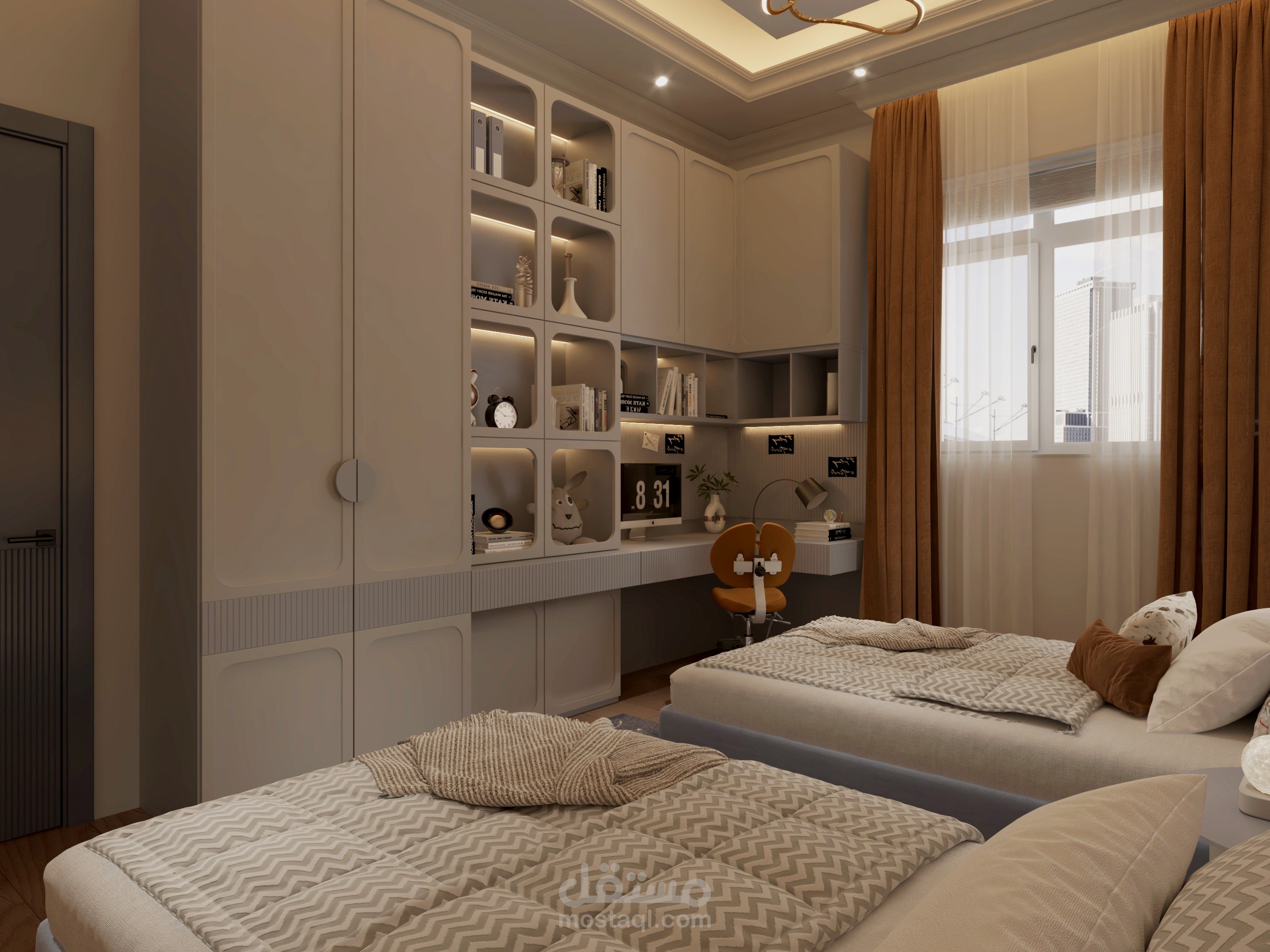 تصميم داخلي لغرفة نوم اطفال