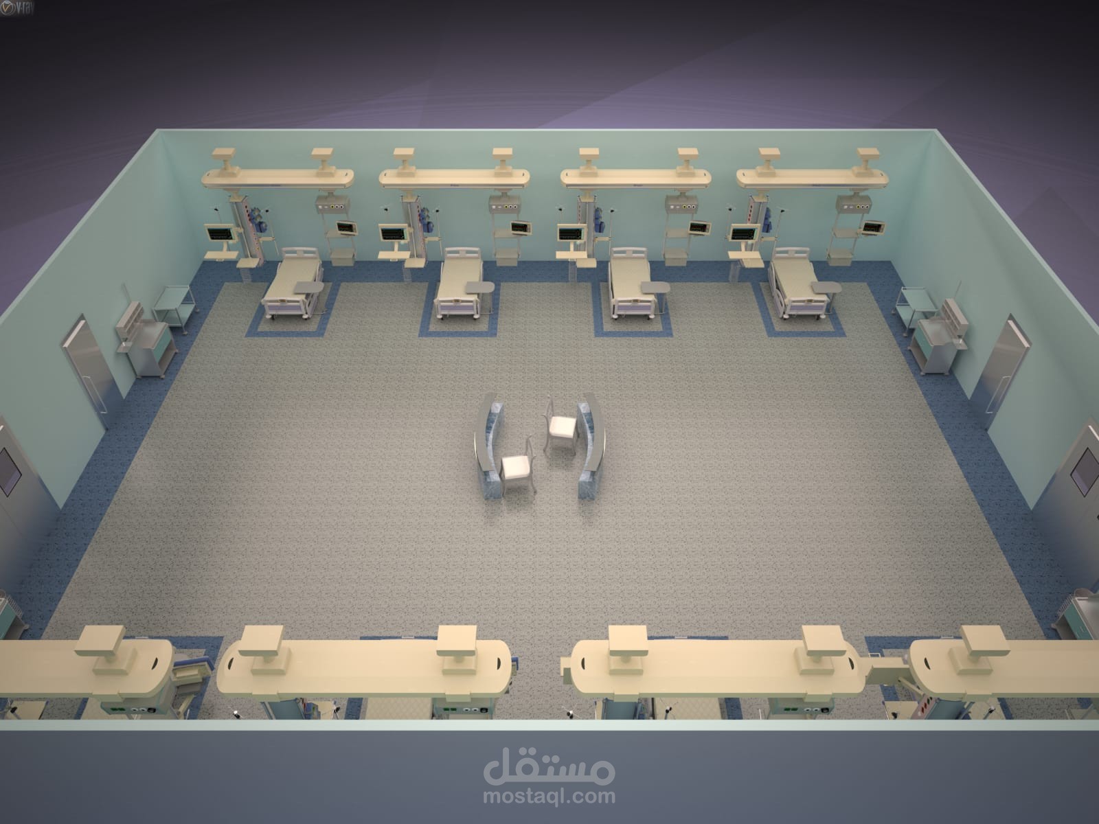 تصميم وحدة رعاية مركزة