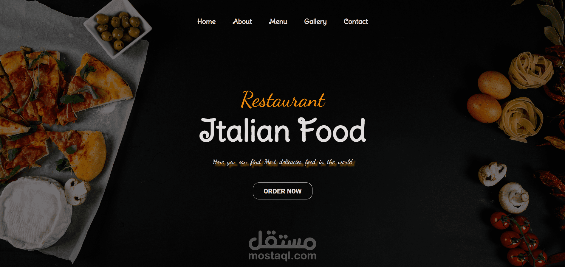 Restaurant  Italian Food - مطعم للوجبات الايطاليه (يمكن تغيره)