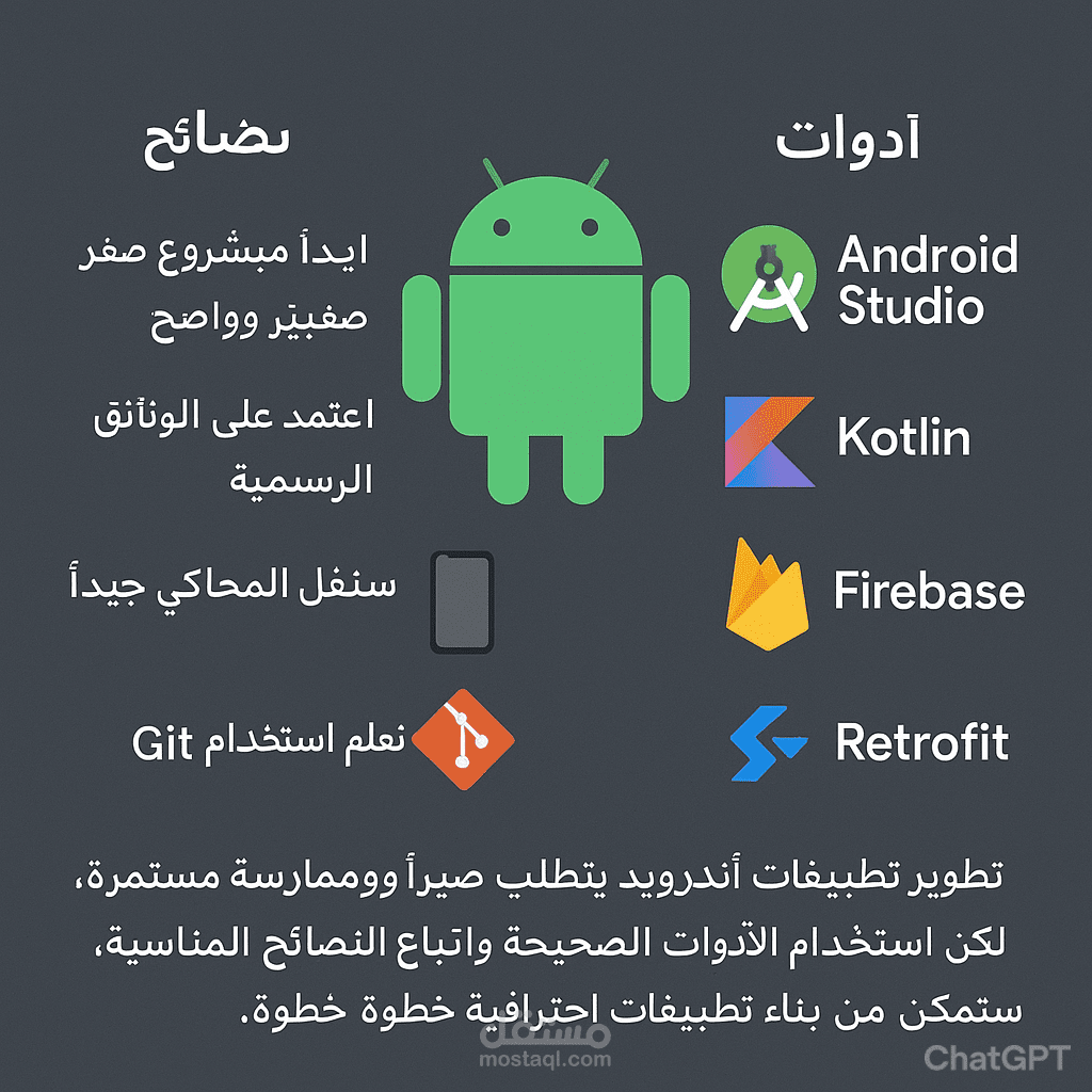 نصائح وأدوات أساسية لتطوير تطبيقات أندرويد