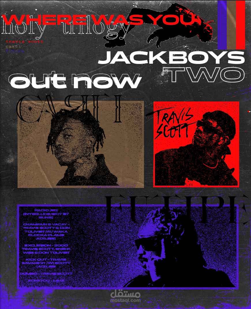 بوستر غنائي لألبوم JACKBOYS TWO