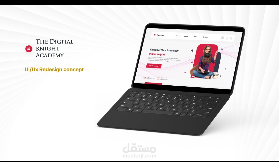 تصميم موقع E learning بواجهة حديثة وتجربة مستخدم سلسة