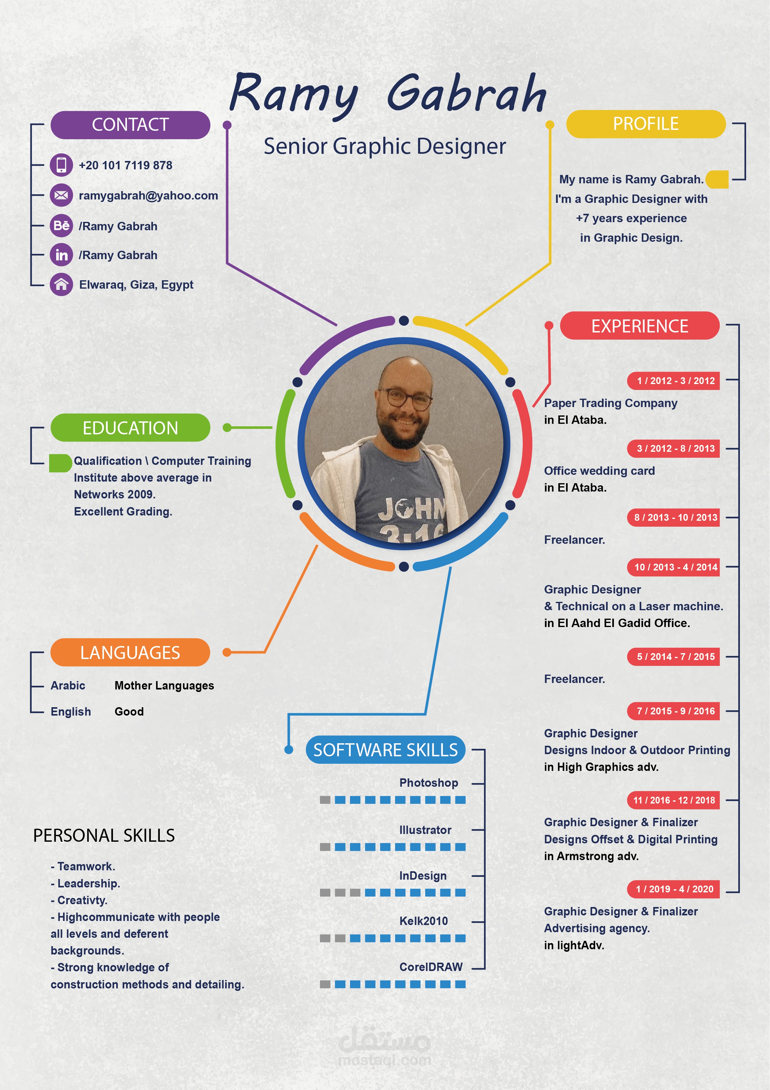 C.V Infographic