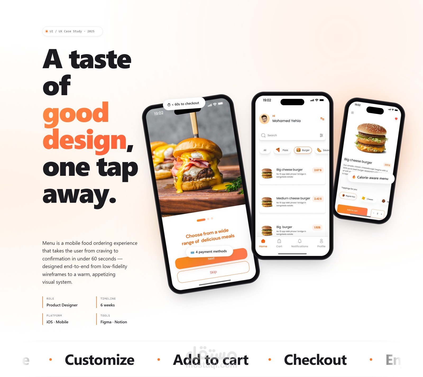 Menu App: Delivery food