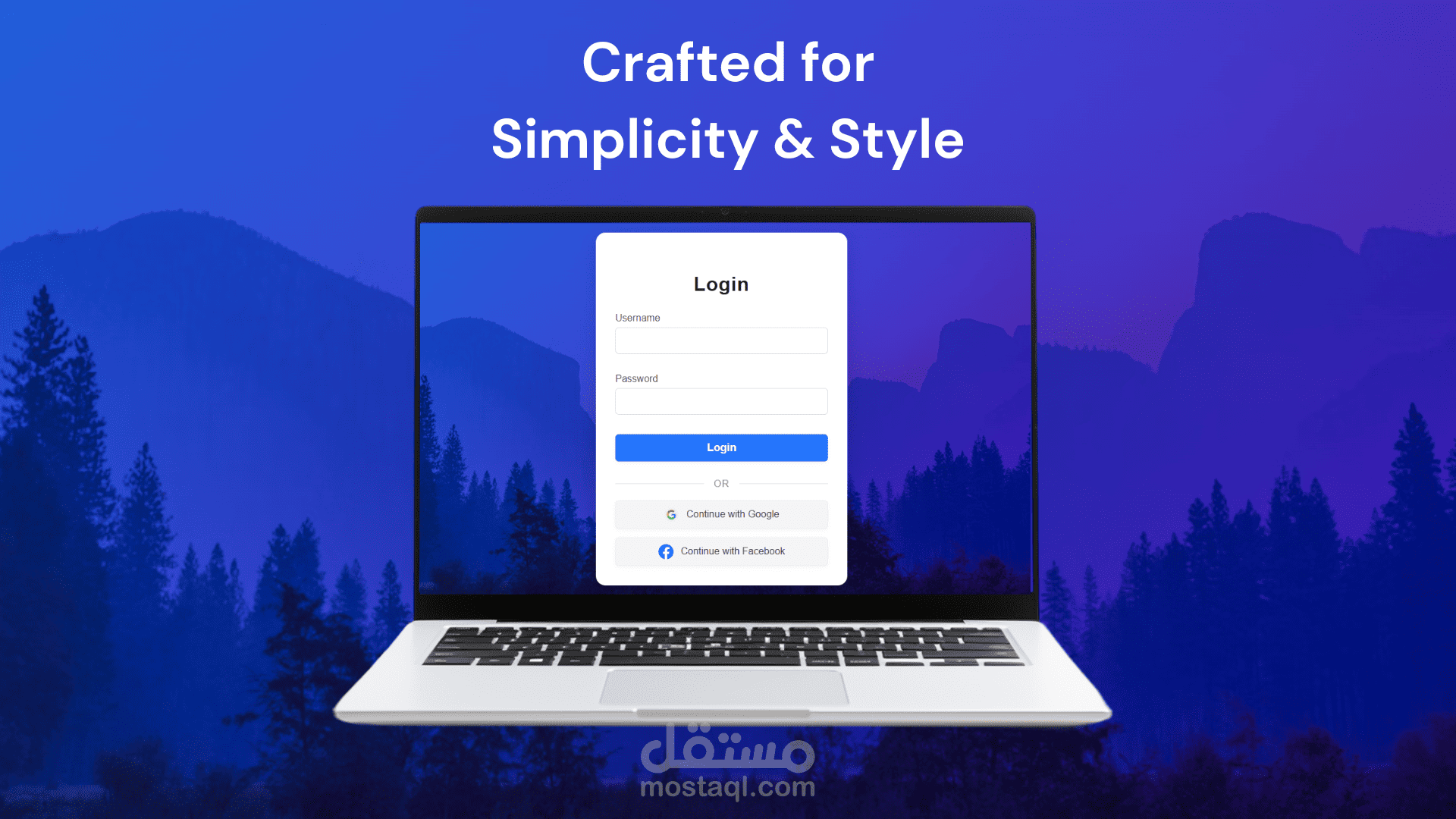 Professional Login UI Design | مستقل