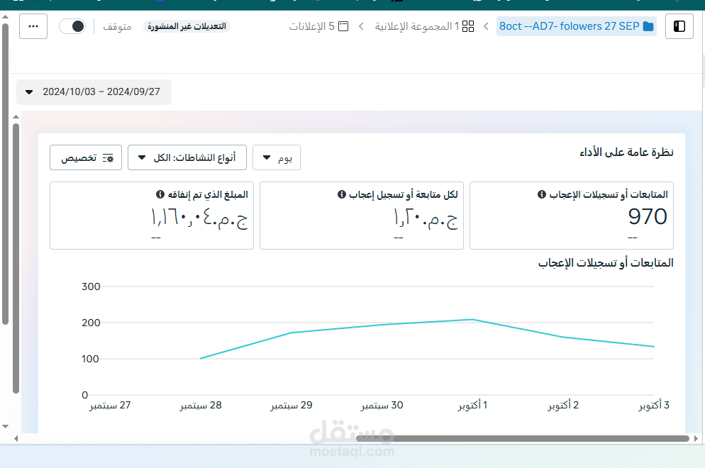 (اعلان متابعين )صفحة فيسبوك لعيادة اسنان