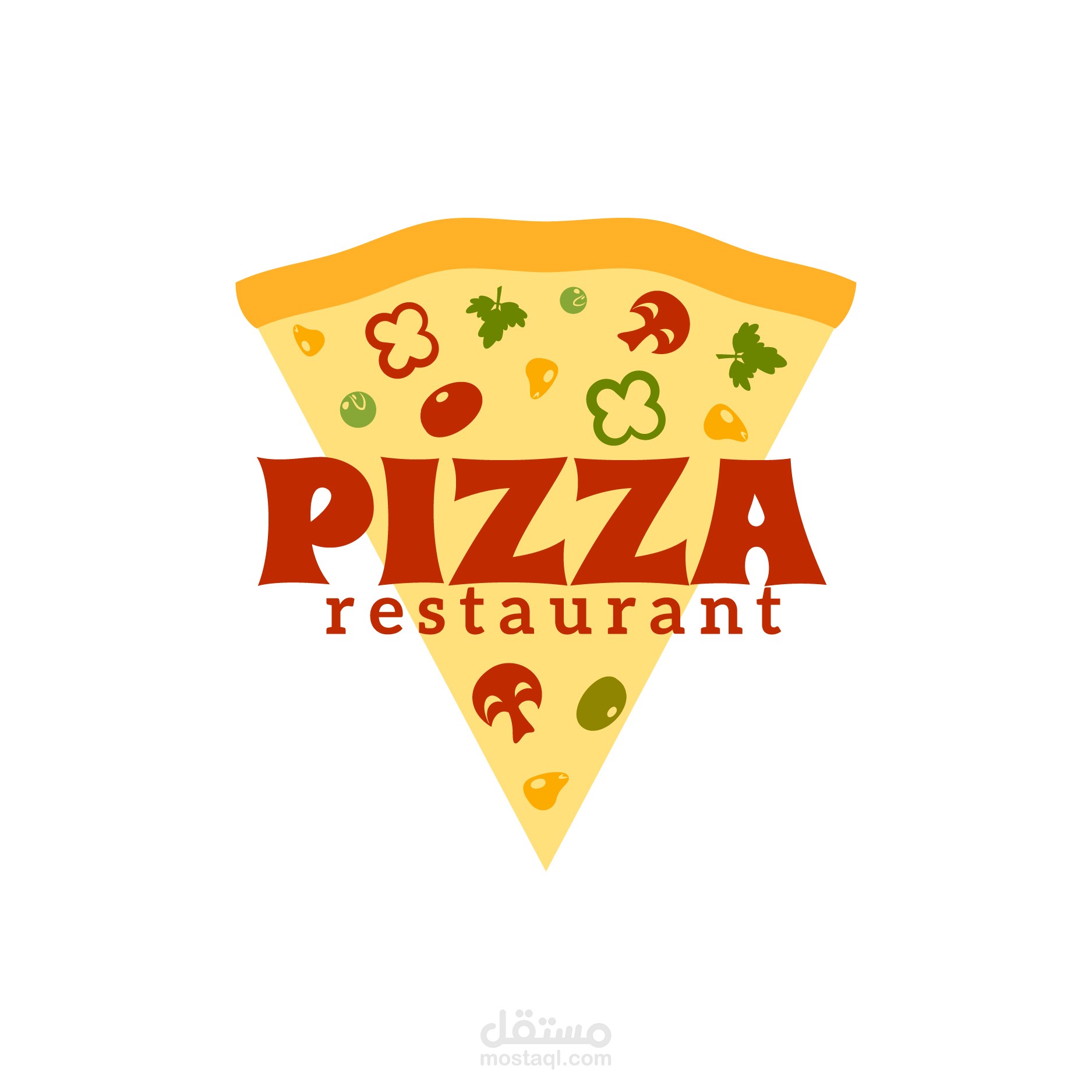 لوجو شعار محل بيتزا