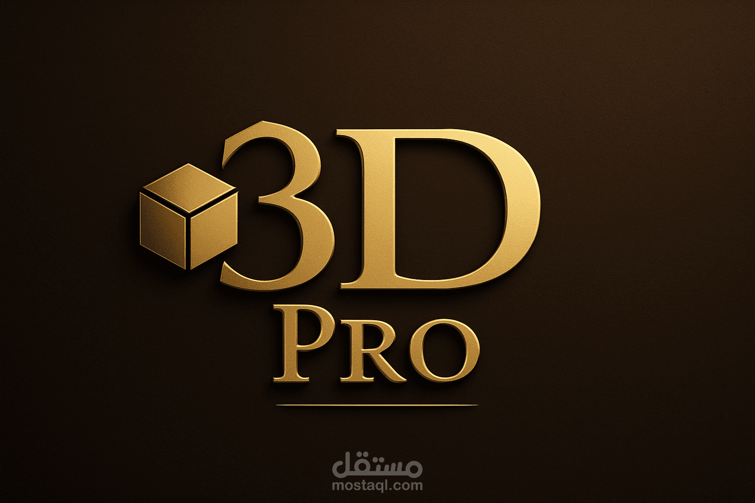 تصميم شعار احترافي يجمع بين الفخامة والحداثة – 3D Pro