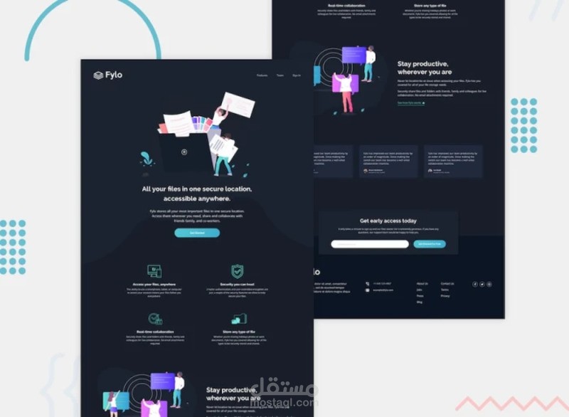 Fylo landing page