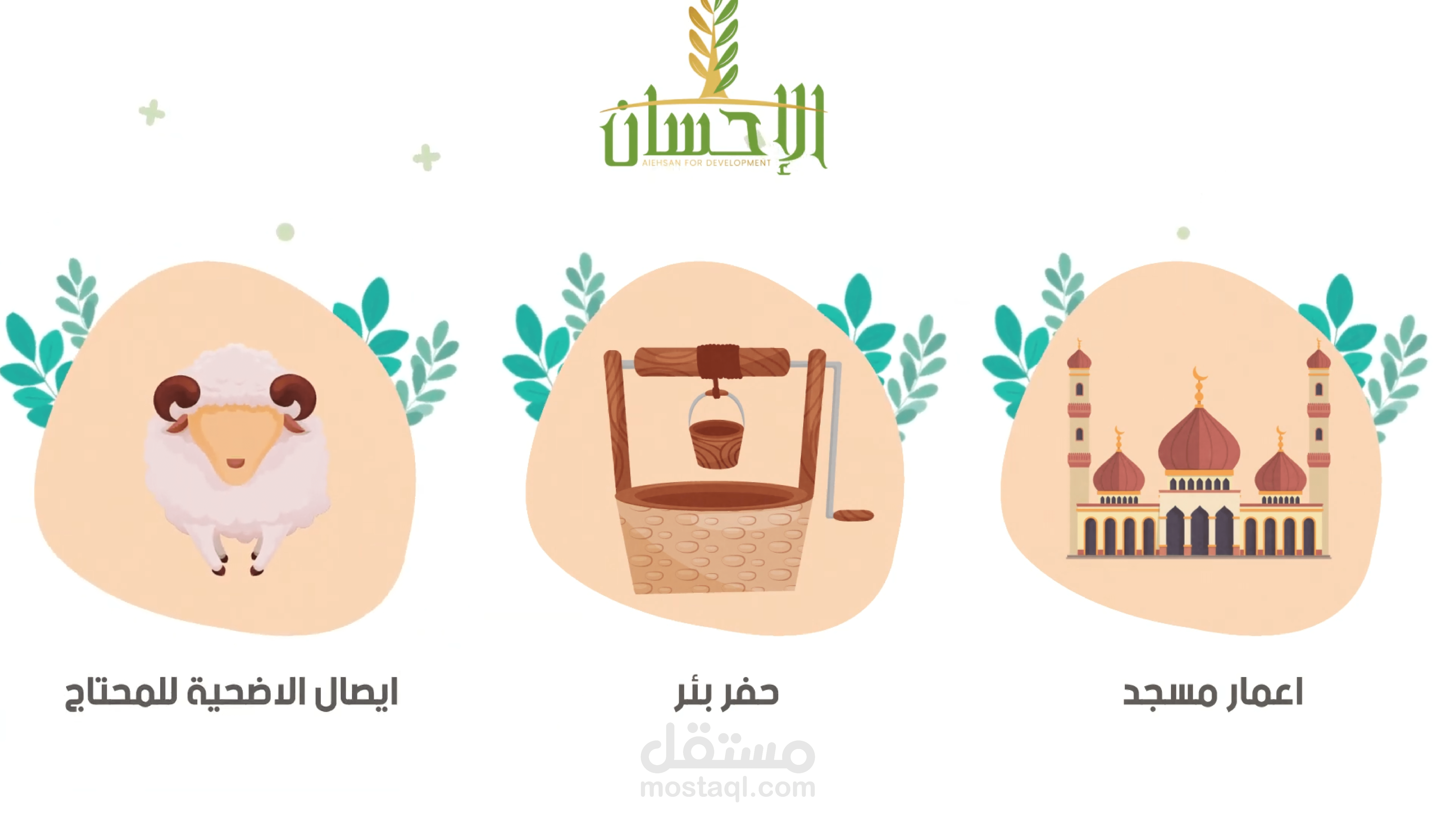 موشن جرافيك لصالح مؤسسة الاحسان الاسلامية