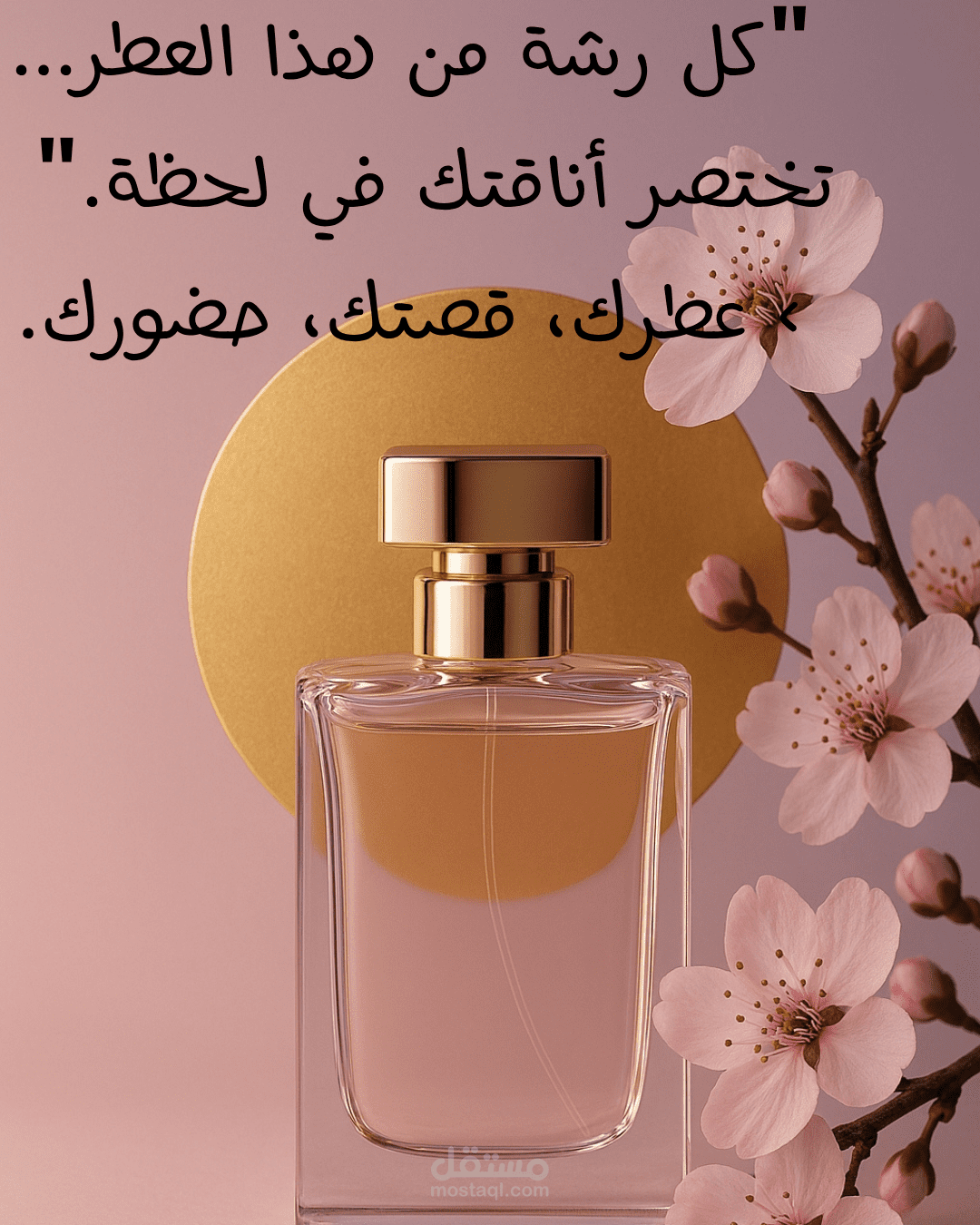 "عطر الربيع – تصميم يجمع بين الرقة والفخامة"