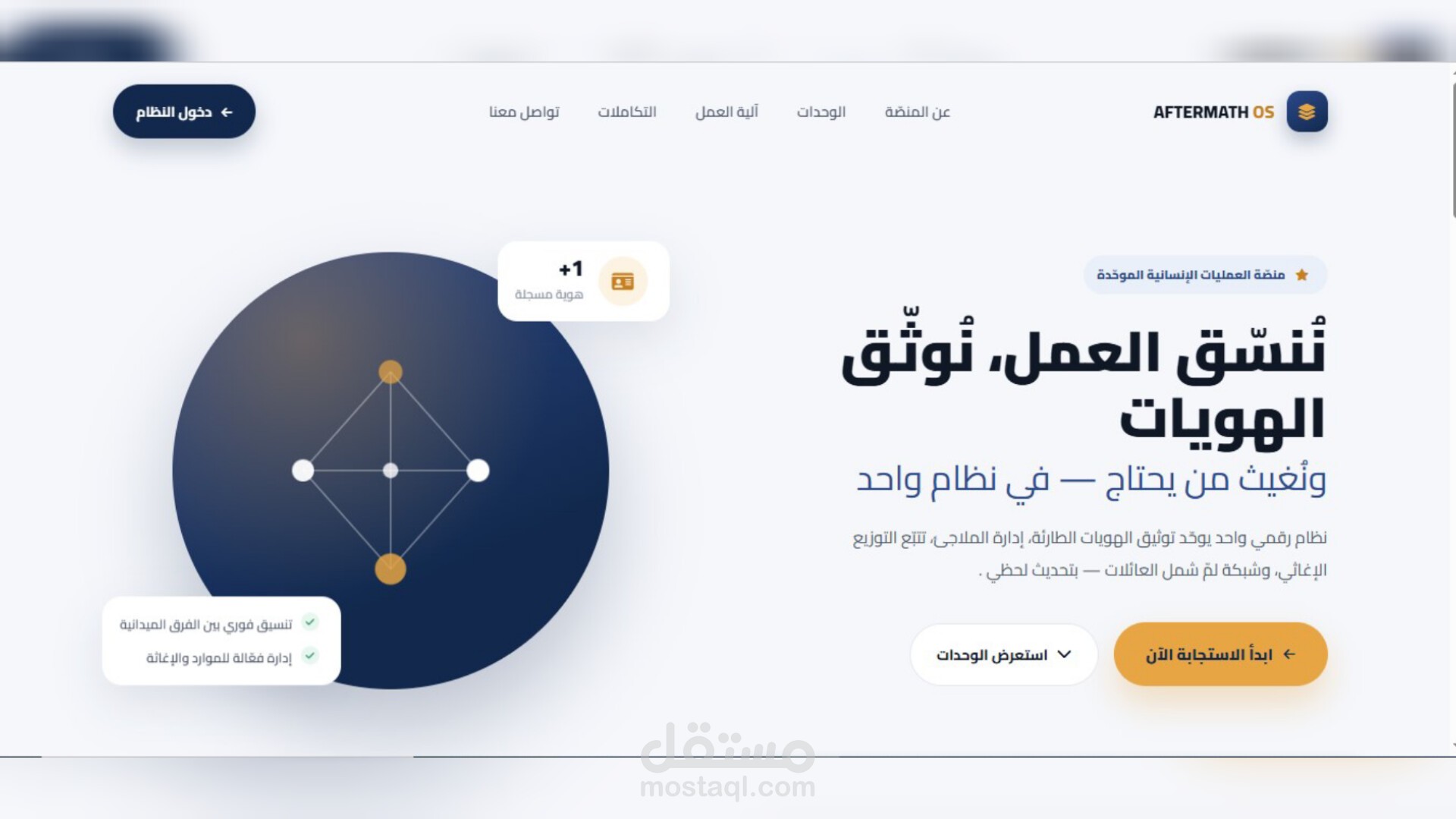 نظام Aftermath للخدمات الإنسانية