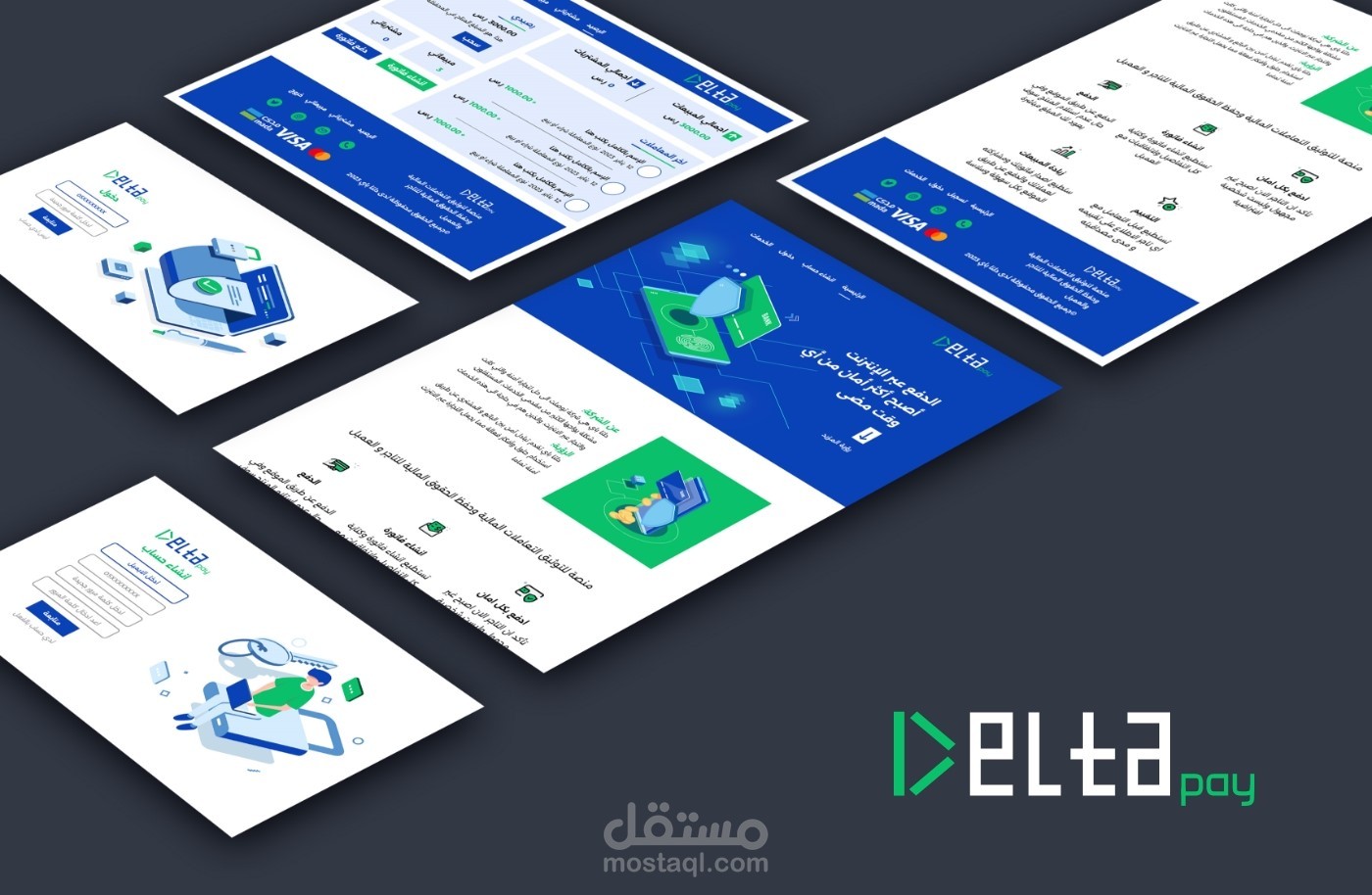 UI design - DELTA pay website