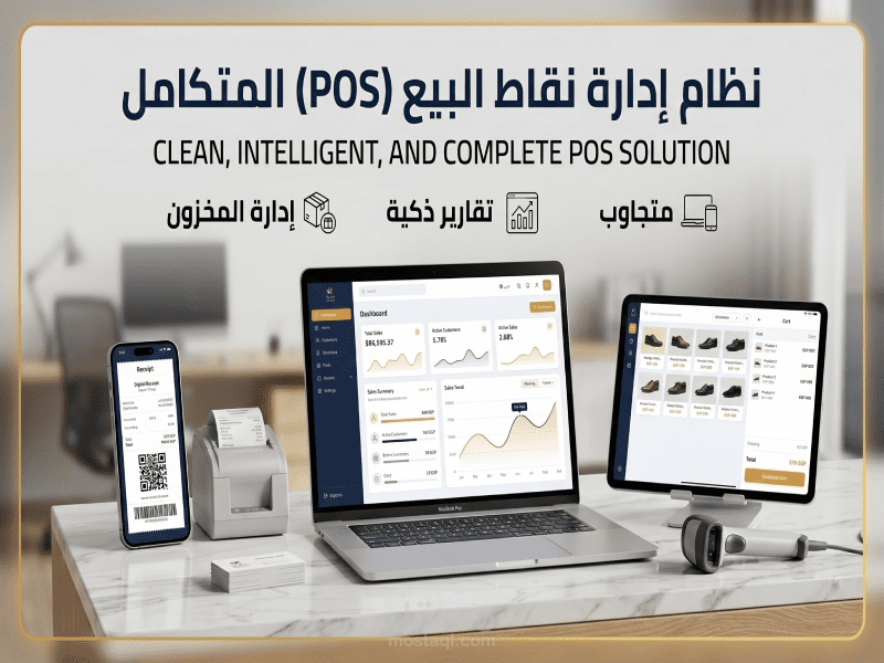 نظام StockFlow المتكامل لإدارة المخازن ونقاط البيع (Cloud POS)