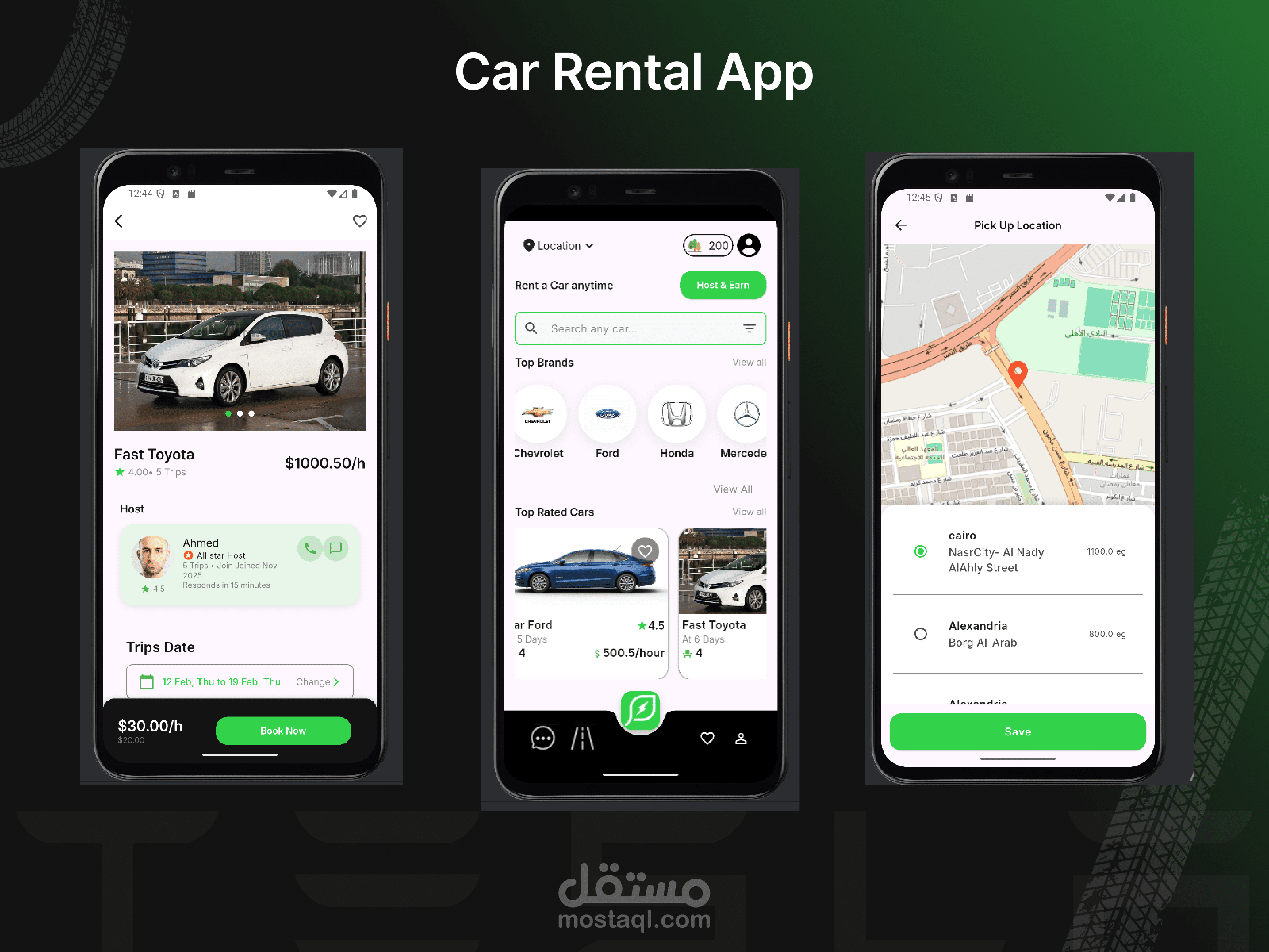car rental app