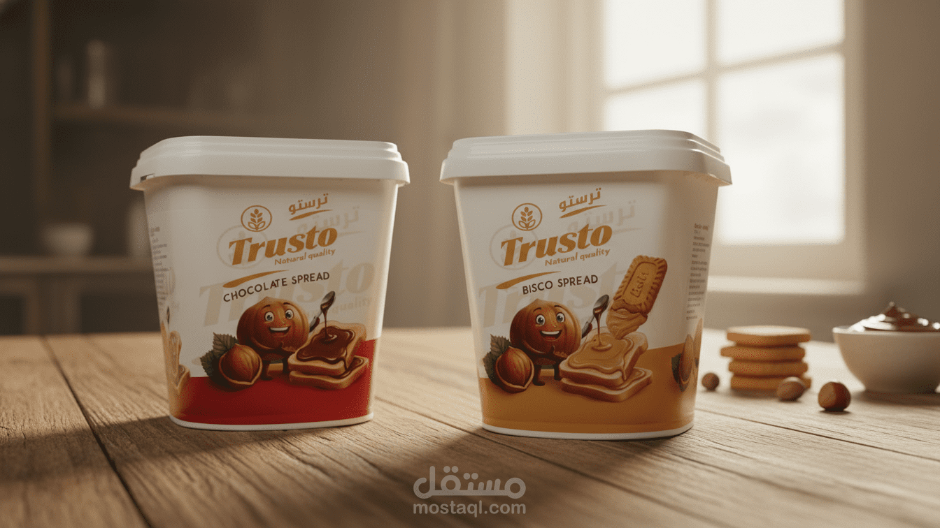 اعلان شكولاته لشركة ترستو للاغذية بالذكاء الاصطناعى
