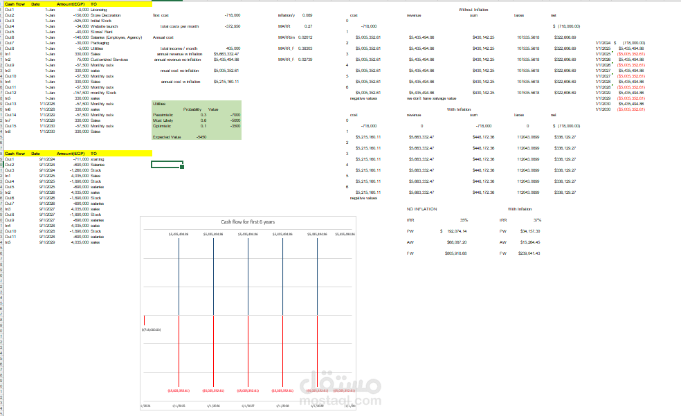 Startup Financial Analysis&Projections