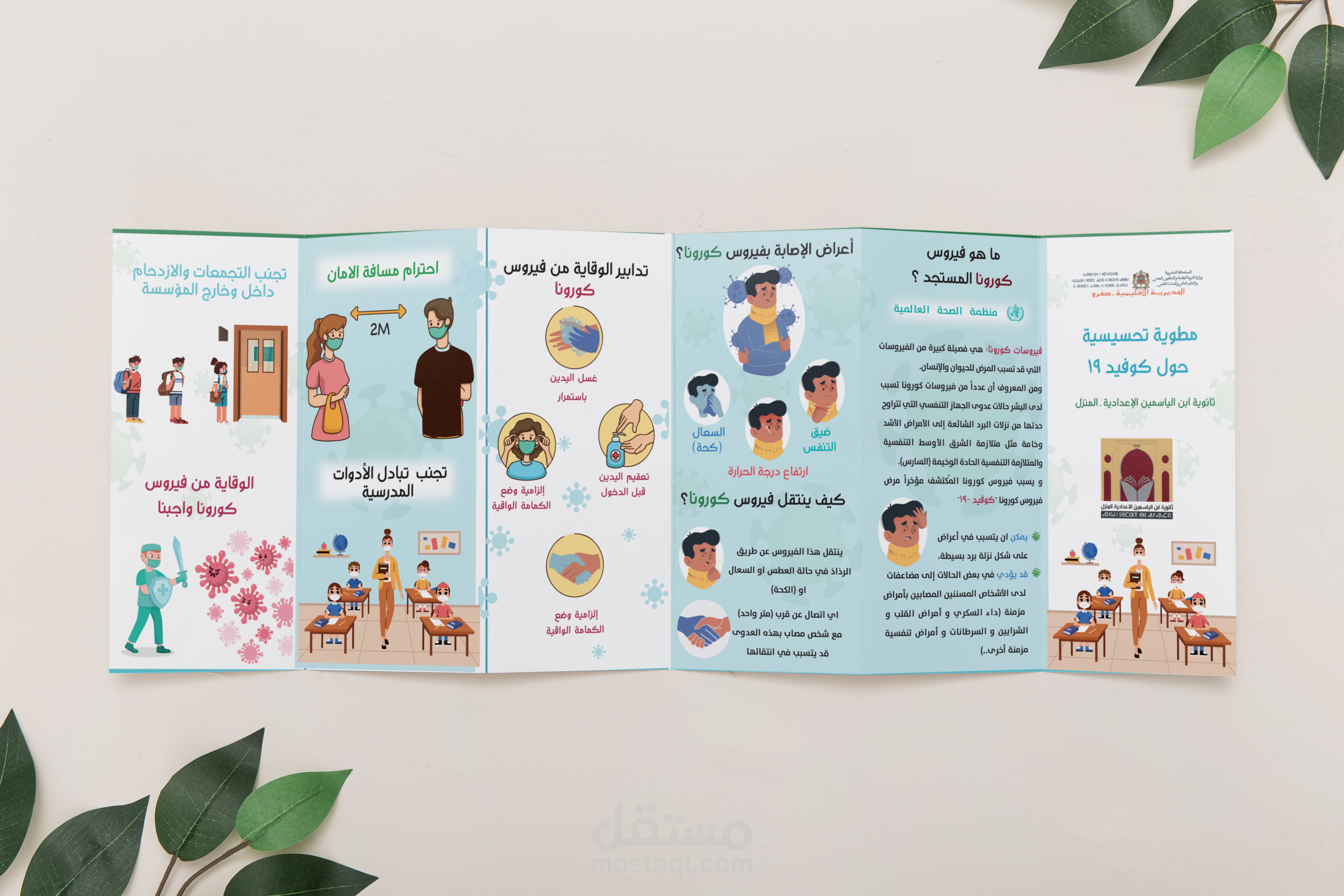 مطوية تحسيسية بشكل مبسط