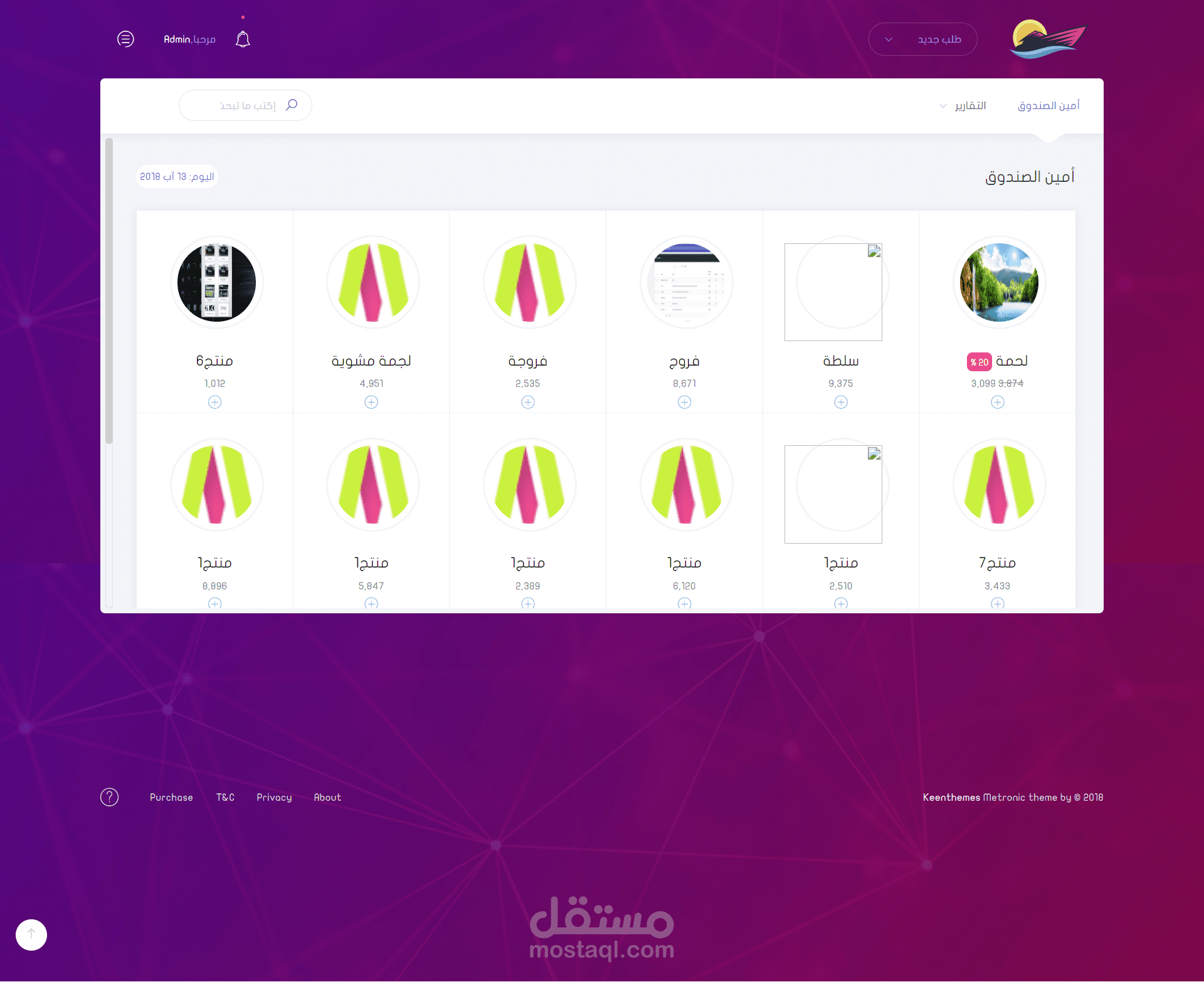موقع لادارة المبيعات والتحكم بها