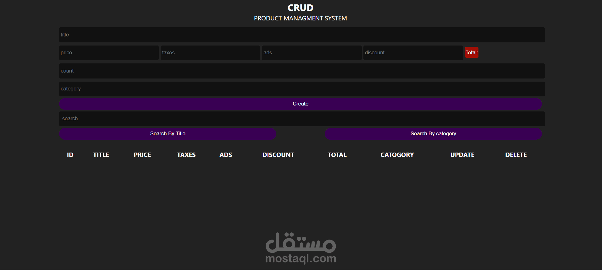 PRODUCT-MANAGMENT-SYSTEM