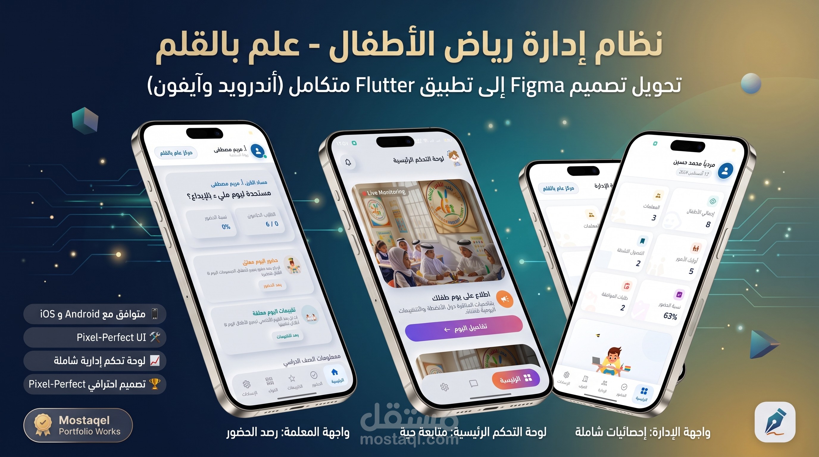 تطبيق ونظام "علّم بالقلم" لإدارة رياض الأطفال والعمليات التعليمية