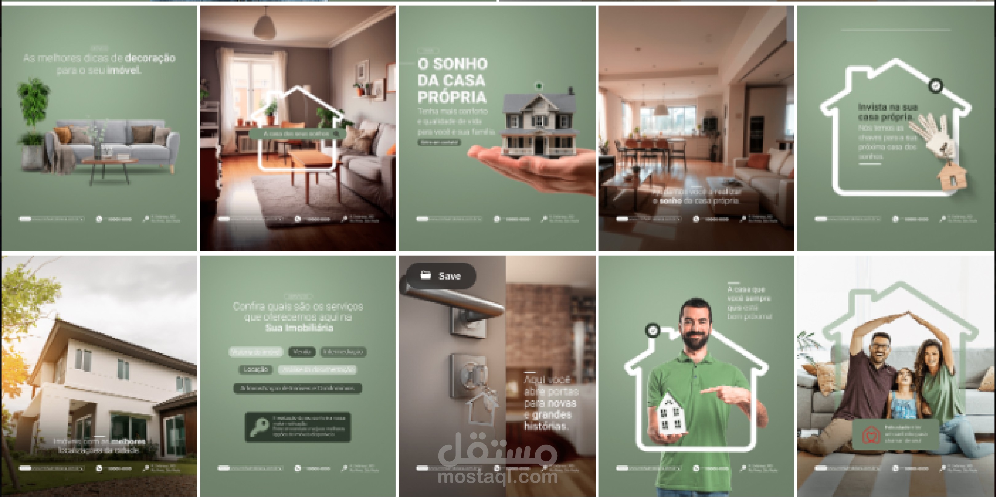 تصميم بوستات لشركة عقارات