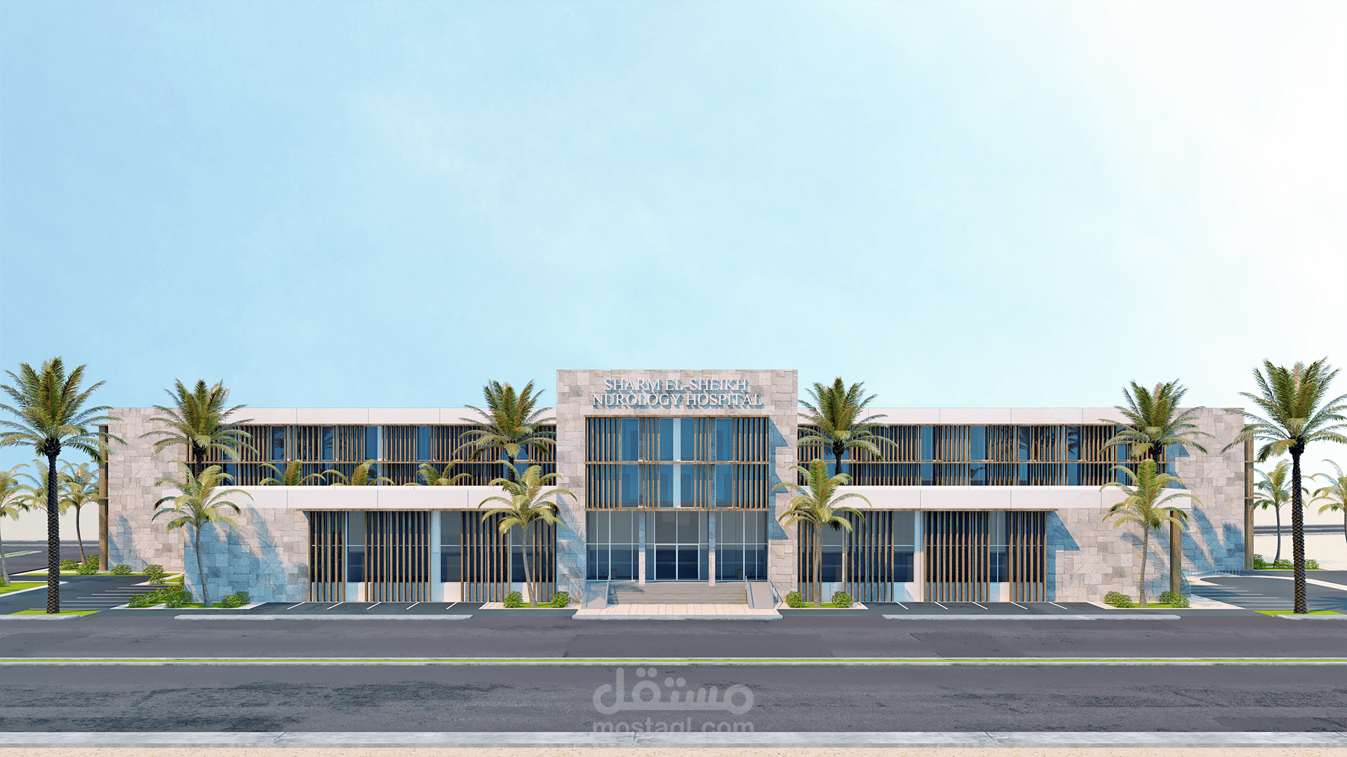 تصميم مستشفى مخ وأعصاب في مدينة شرم الشيخ