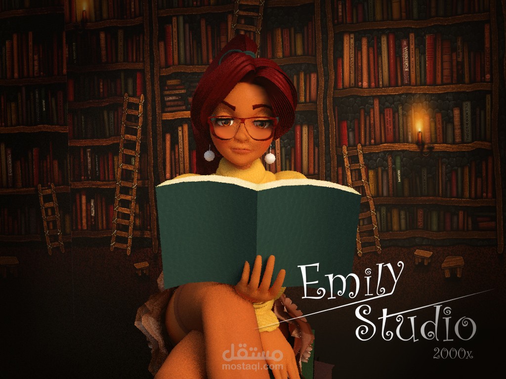 شخصية كرتونية 3دي