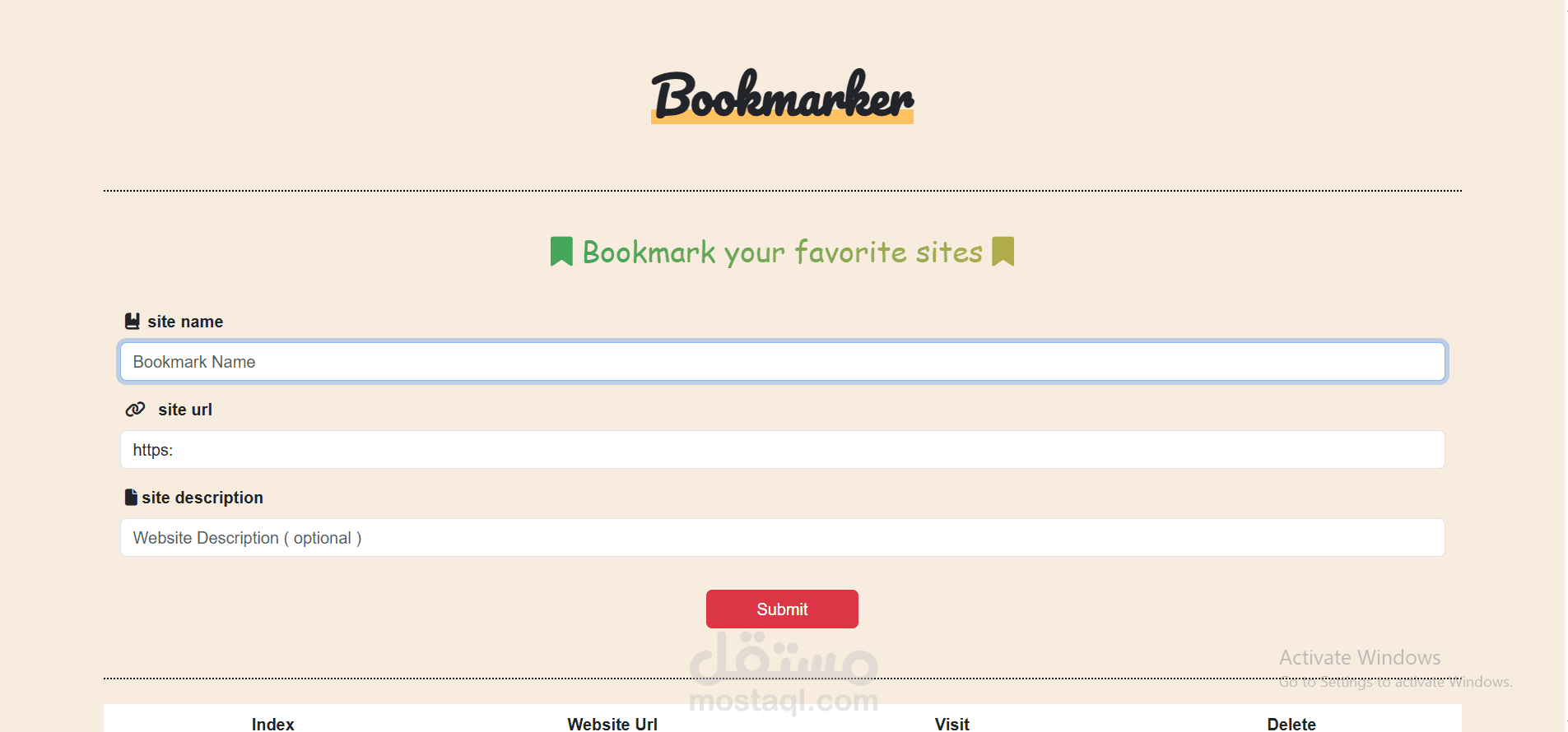Book mark