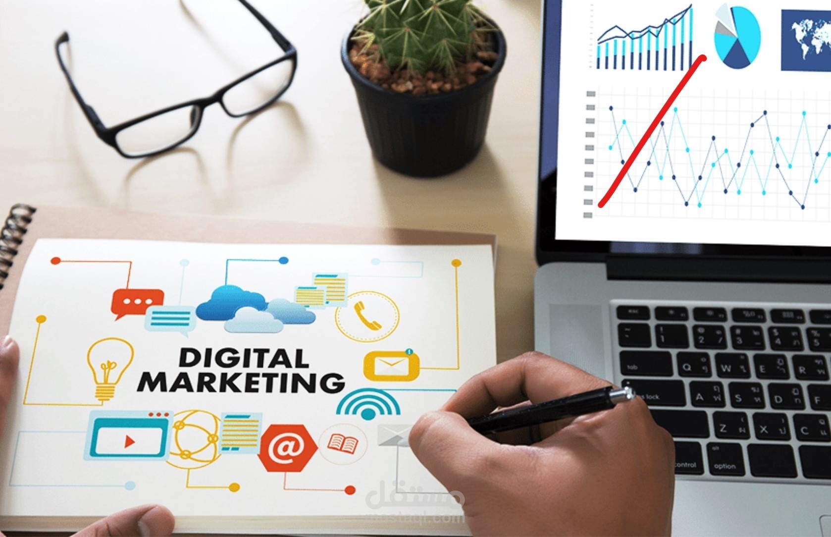 دراسات التسويق الالكتروني ووضع استراتيجيات التسويق