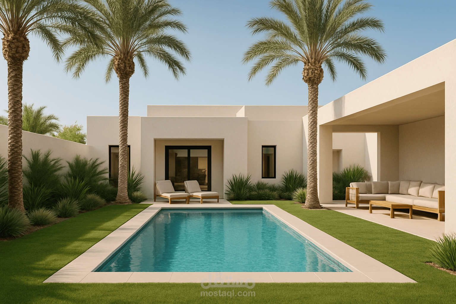 فيلا خاصة – تصميم خارجي بسيط