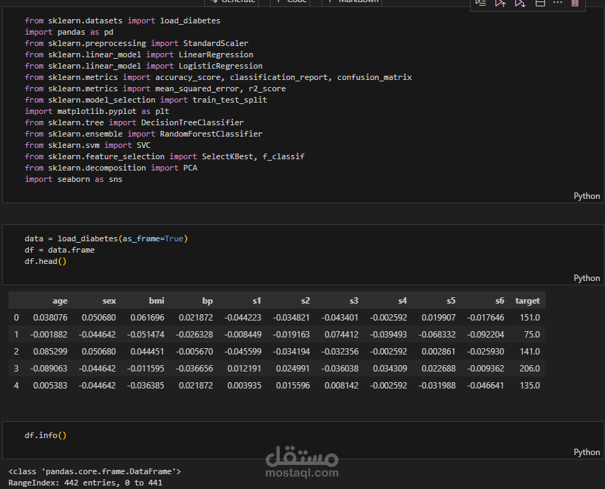 Diabetes Regression ML Project