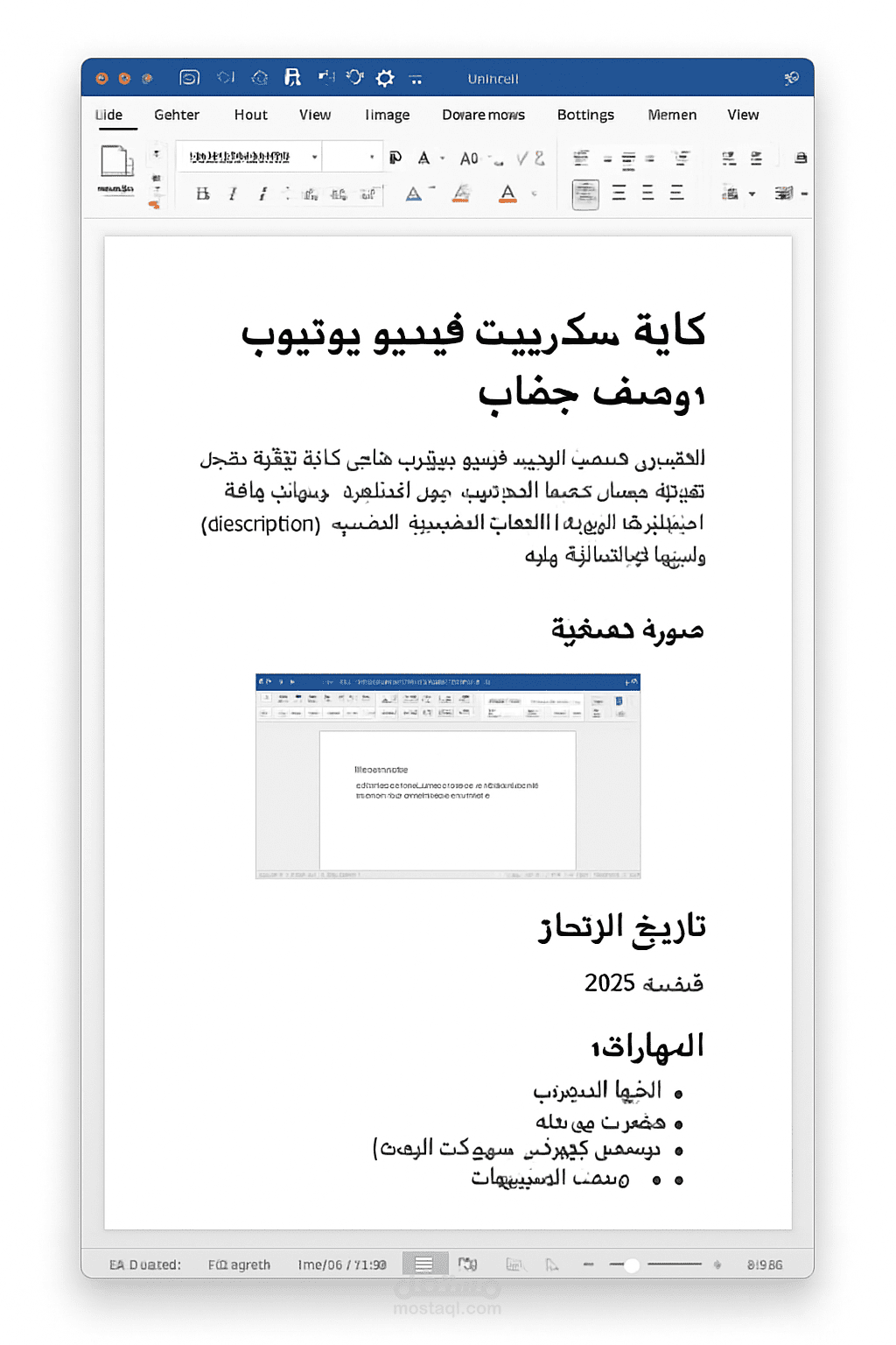كتابة سكريبت فيديو يوتيوب + وصف جذاب
