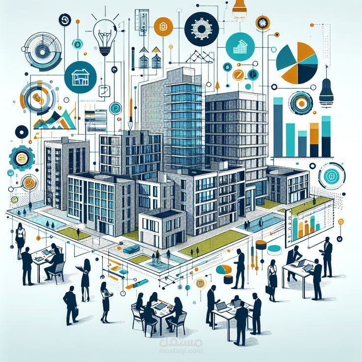 لوحة معلومات تحليل أداء المشاريع باستخدام Power BI