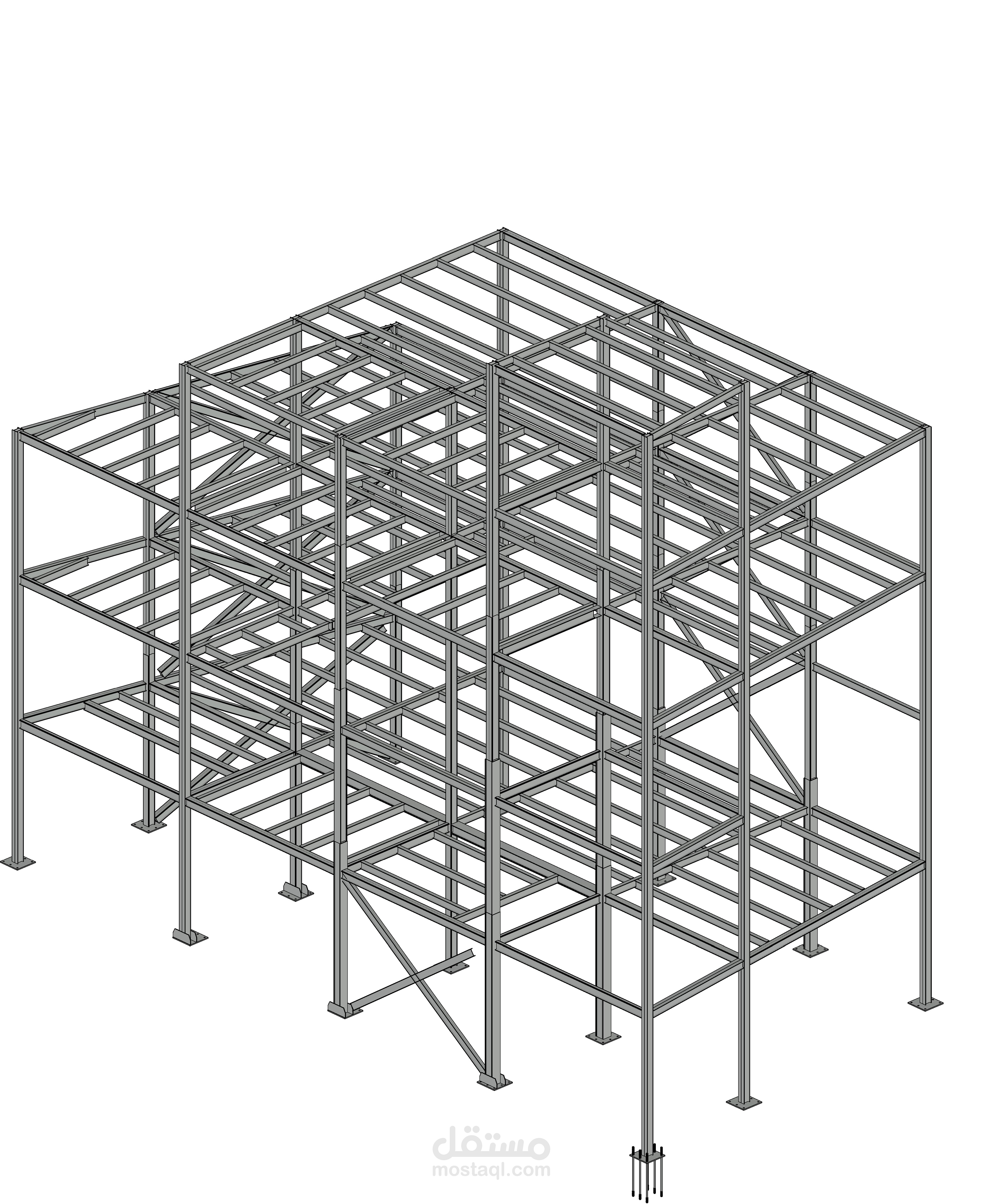 A BIM model of a residential building in Revit