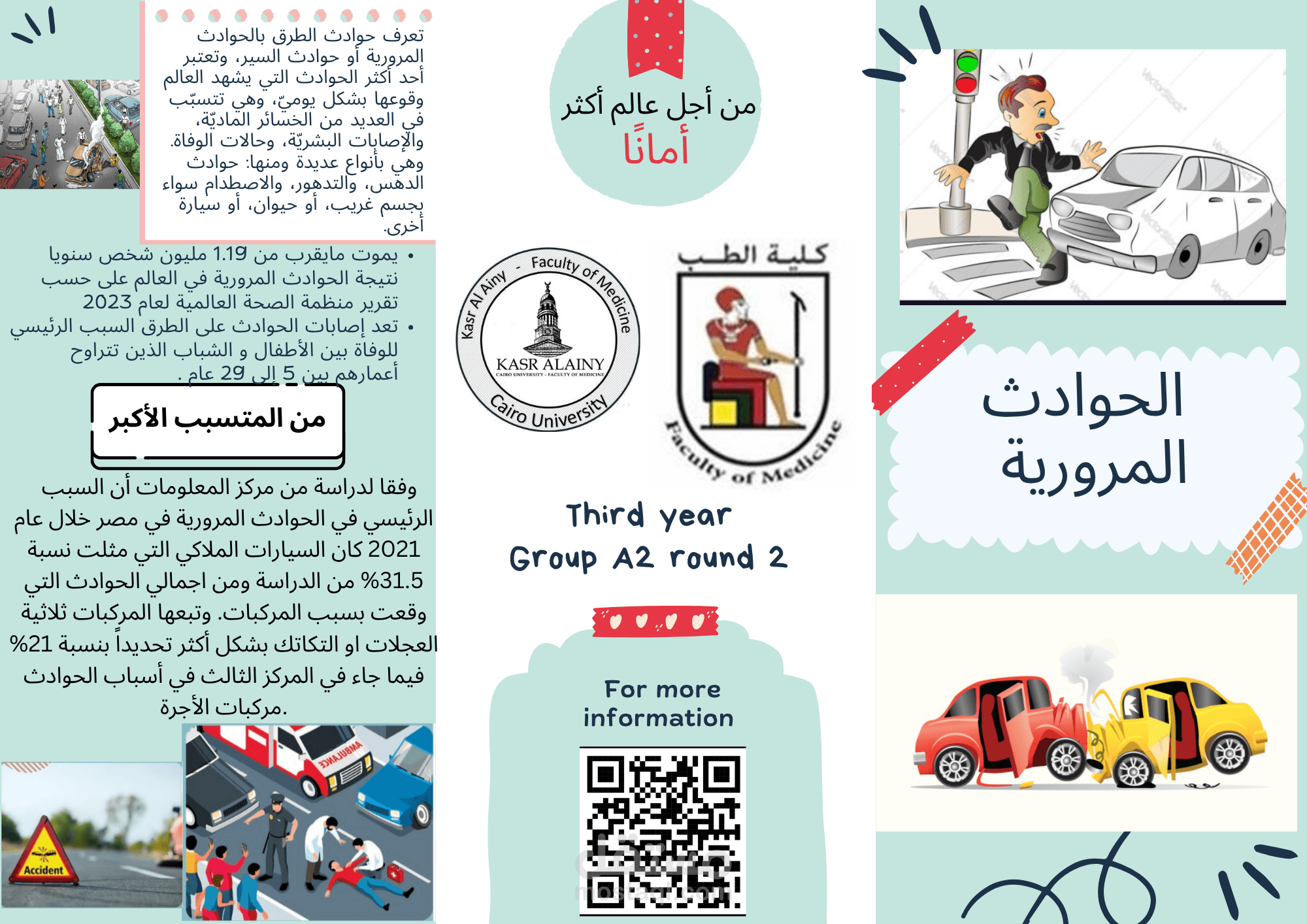 بروشور عن الحوادث المرورية