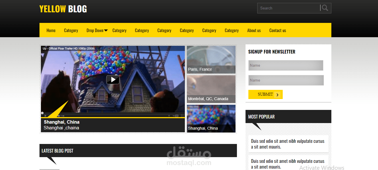 تحويل تصميم موقع PSD الى HTML