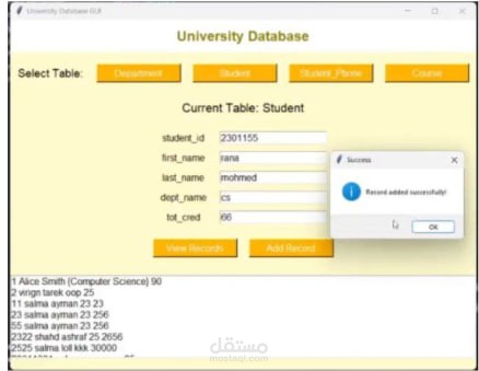 University Database Project