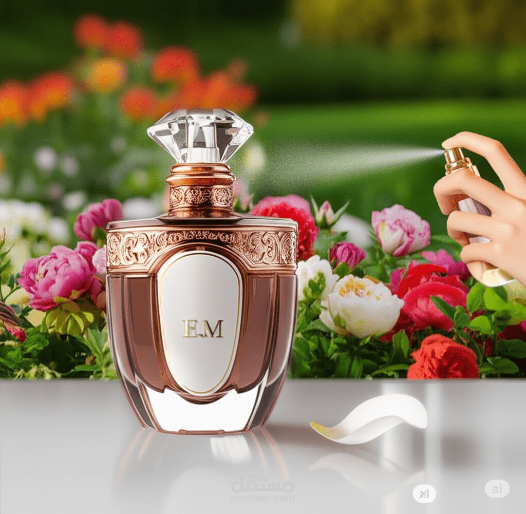 تصميم زجاجة عطر جذابه