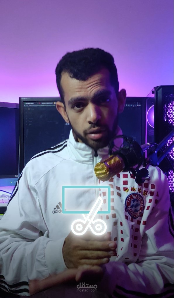 مونتاج فيديو لصانع محتوى