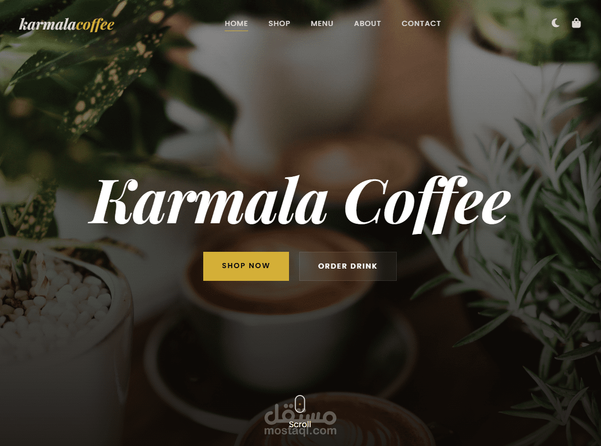Coffee Shop Website UI using HTML, CSS, JavaScript