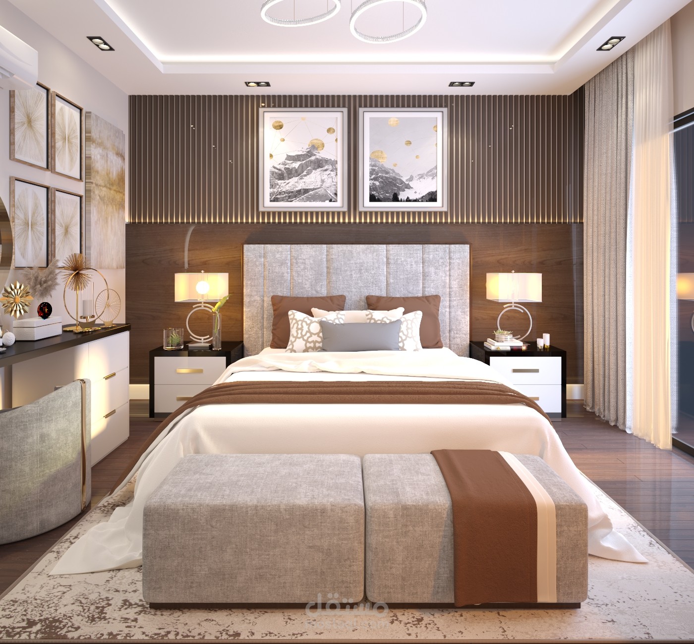 تصميم غرفة فندقية