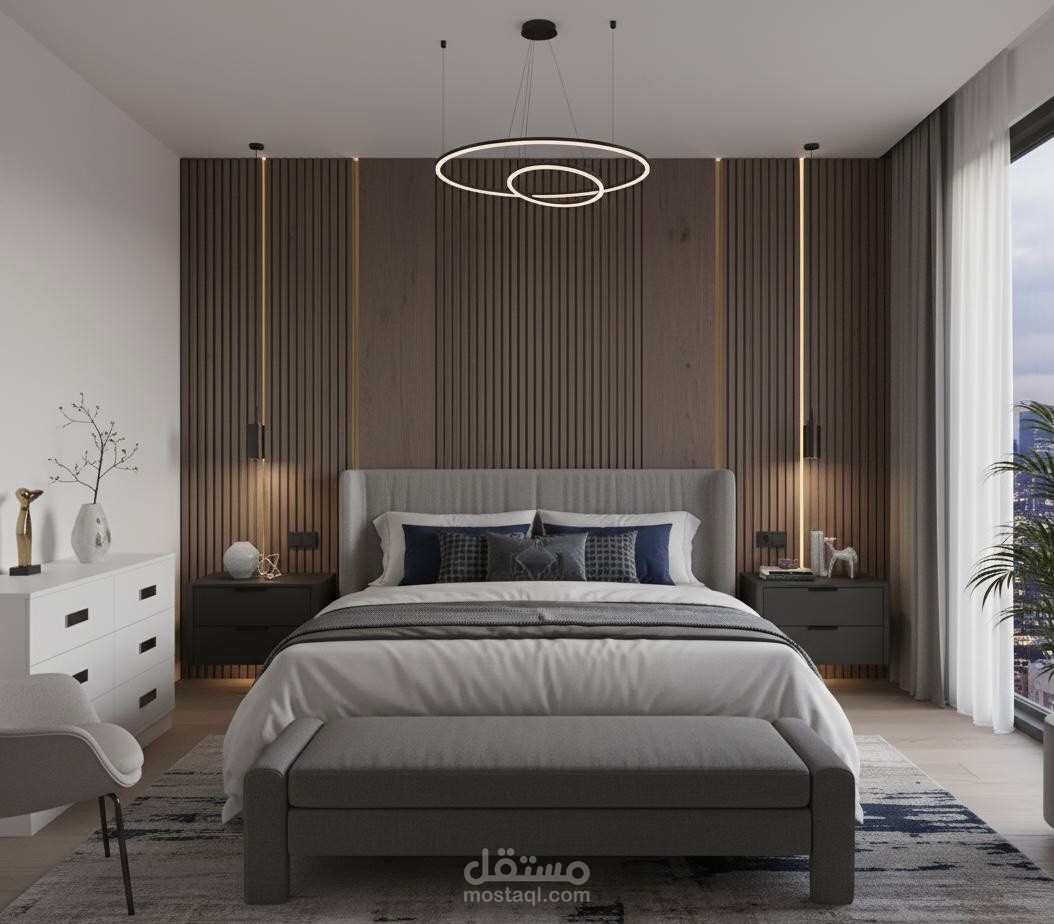 تصميم داخلي لغرفة نوم