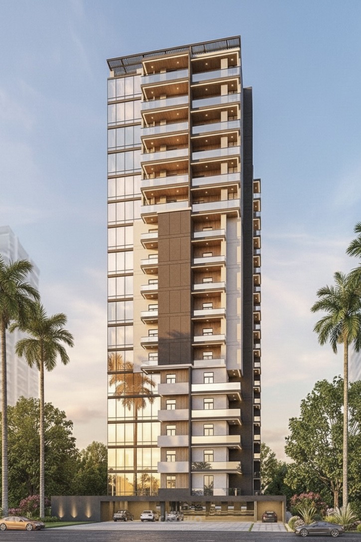 تصميم واجهة برج سكني